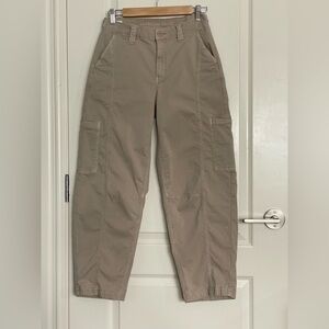 AMERICAN EAGLE Tan Utility Cropped Barrel Pants Size 2 Regular